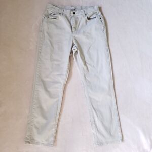 Riders Beige Straight Leg High Rise Relaxed Jeans 130180L